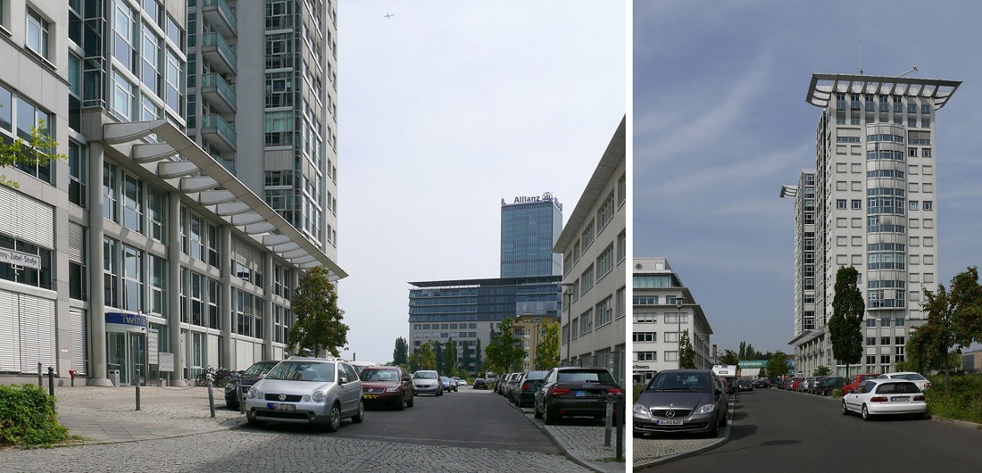 Berlin, Twin Towers (Bilder: Fridolin freudenfett (Peter Kuley), CC BY SA 3.0, 2012)