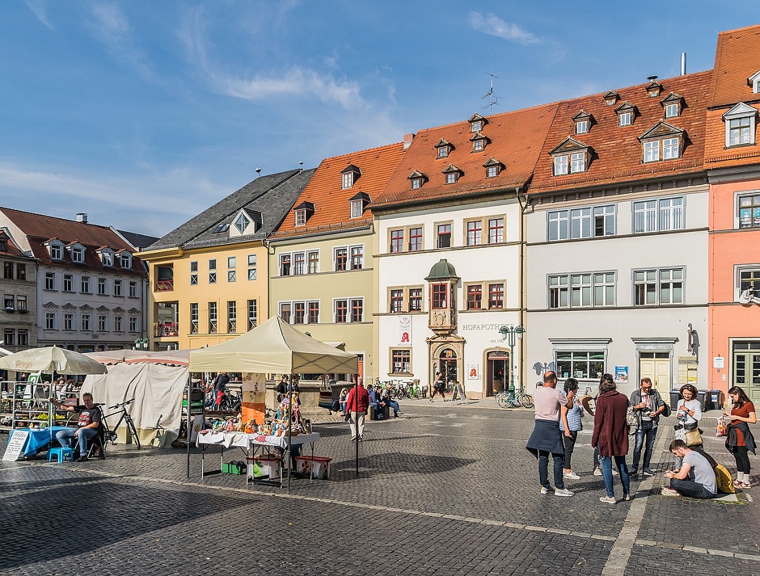 Weimar, Markt-Nordseite (Bild: Krzysztof Golik, CC BY-SA 4.0, 2018)