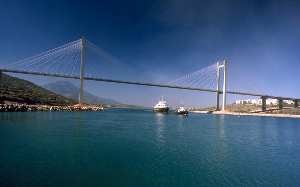 Euböa-Insel/Griechenland, Evripos-Brücke, 1992 (Bild: sbp)